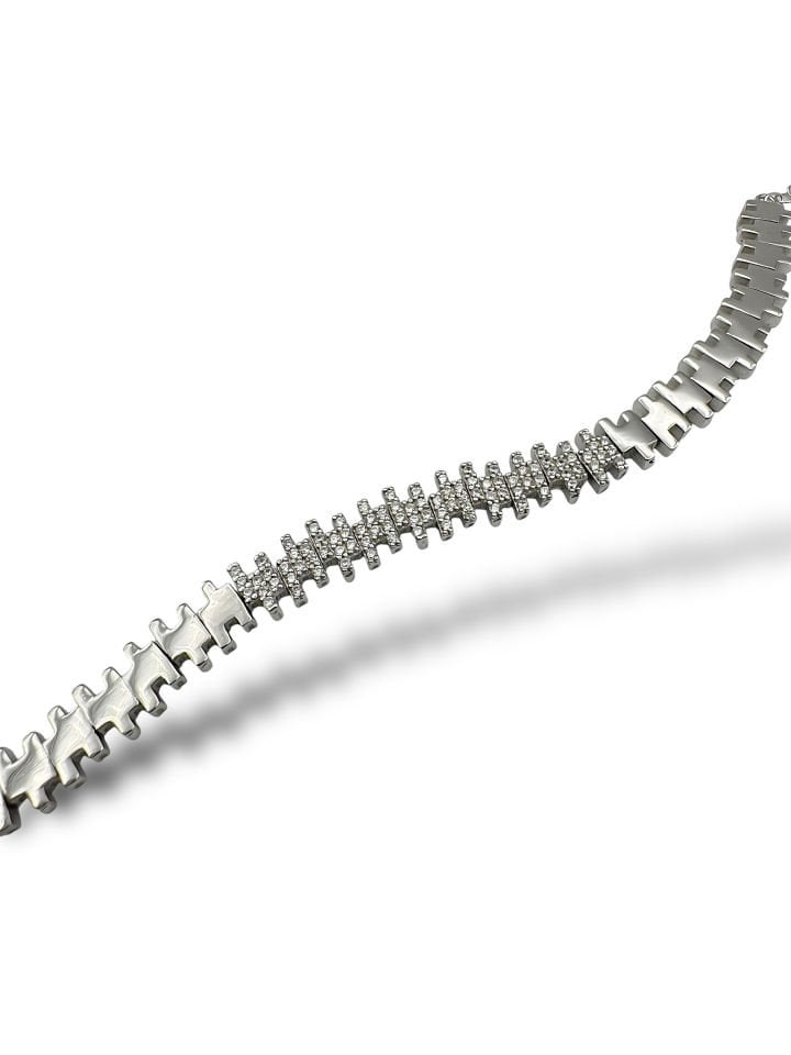 Zigzag White Bileklik