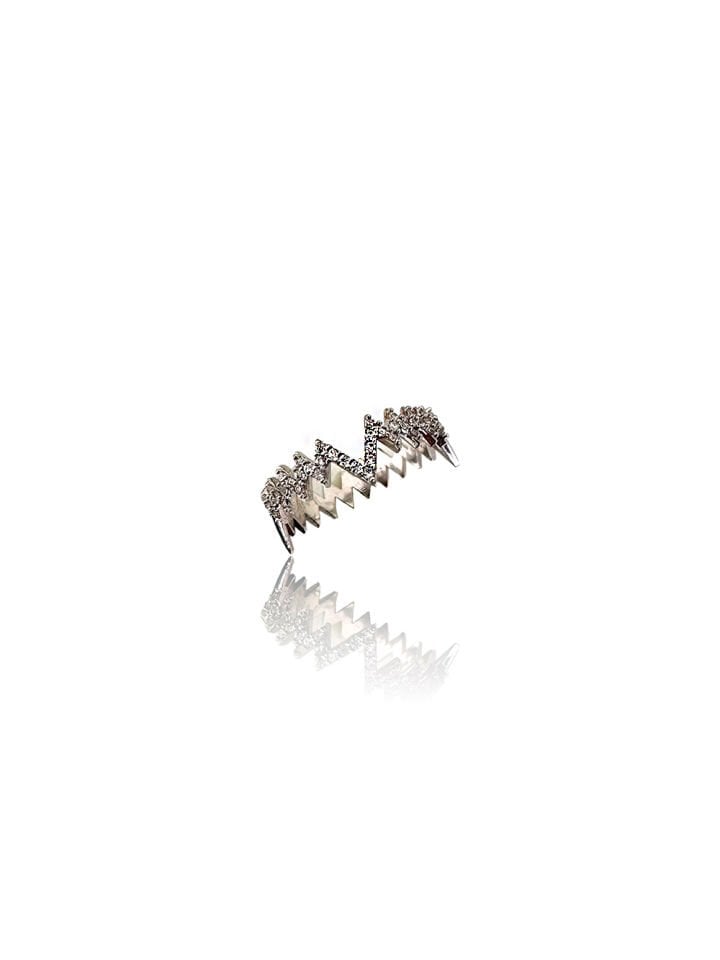 Zig Zag White Yüzük