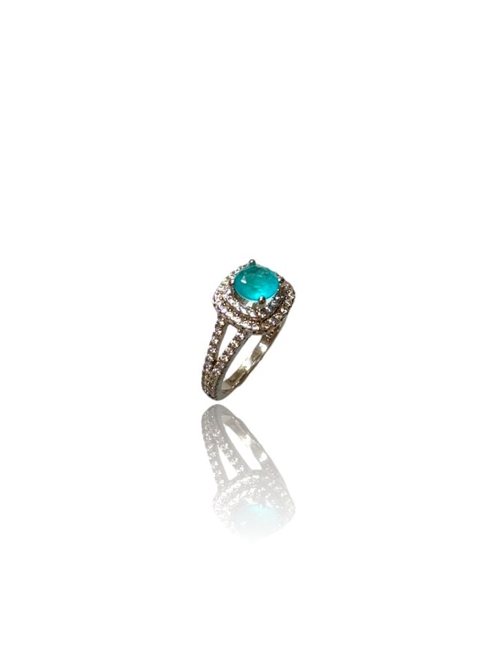 Paraiba Oval Yüzük