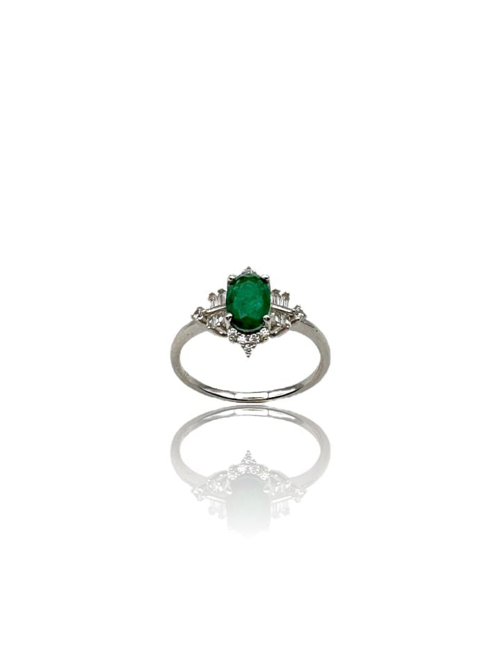 Crown Emeralnd Ring