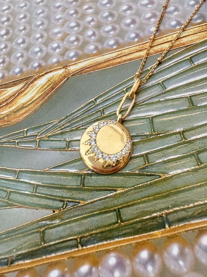Moon Space Gold Kolye