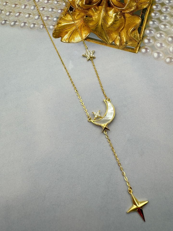 Moon Star Gold Kolye