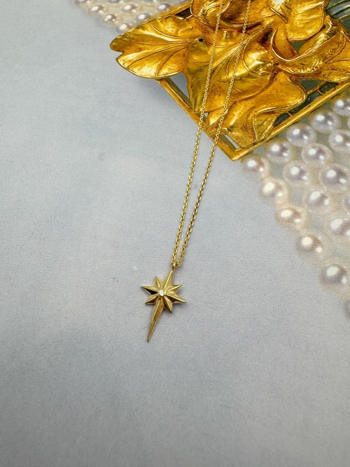 Kuzey Yıldızı Gold Kolye