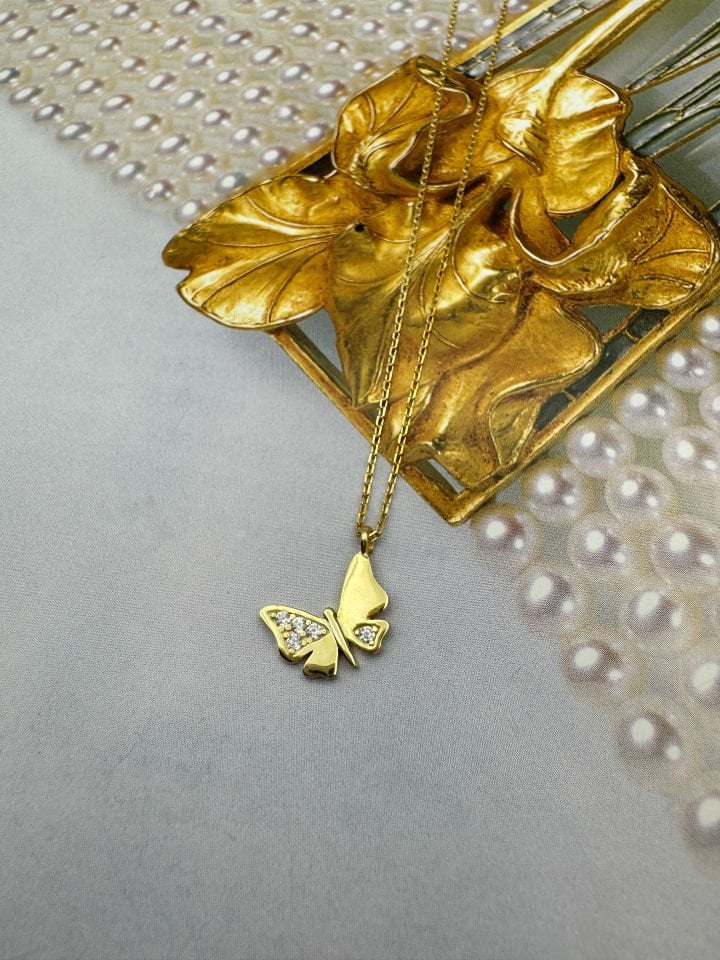 Butterfly Gold Kolye