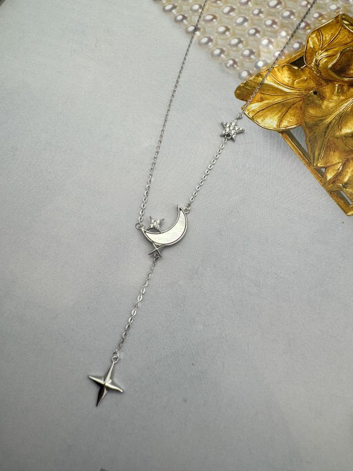Moon Star White Kolye