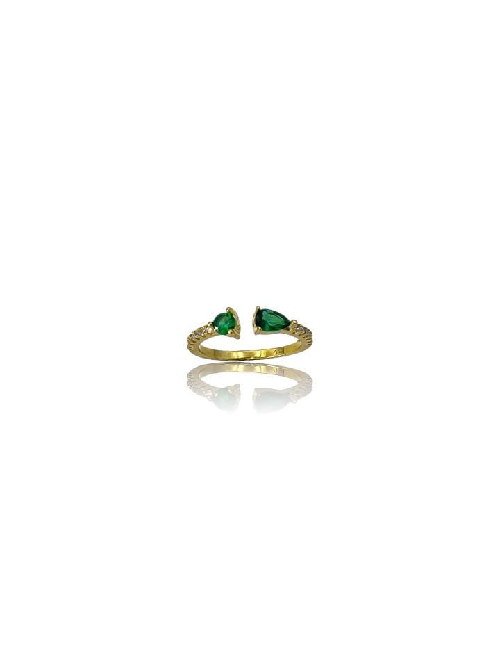 Drop Green stone Yüzük