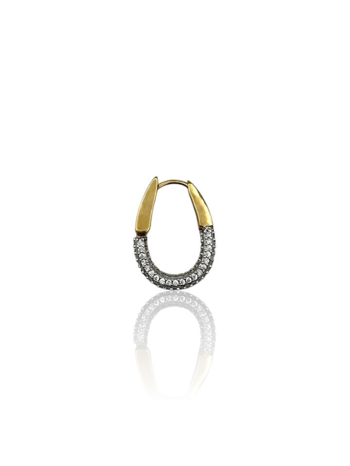 Oval Orta Boy Küpe