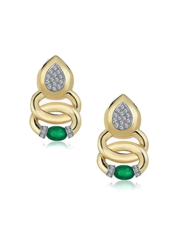 Big Node Green Damla Küpe (BJO)