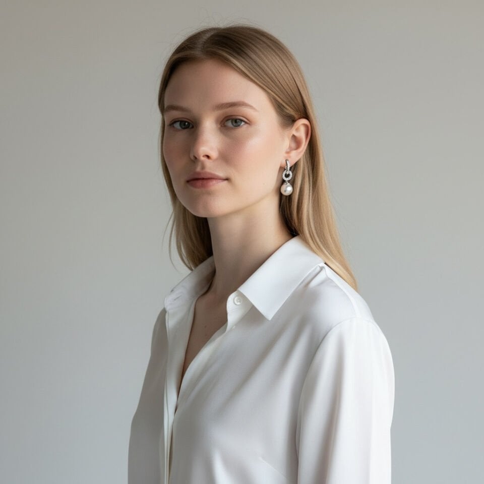 Beyaz İnci Küpe (BJO)