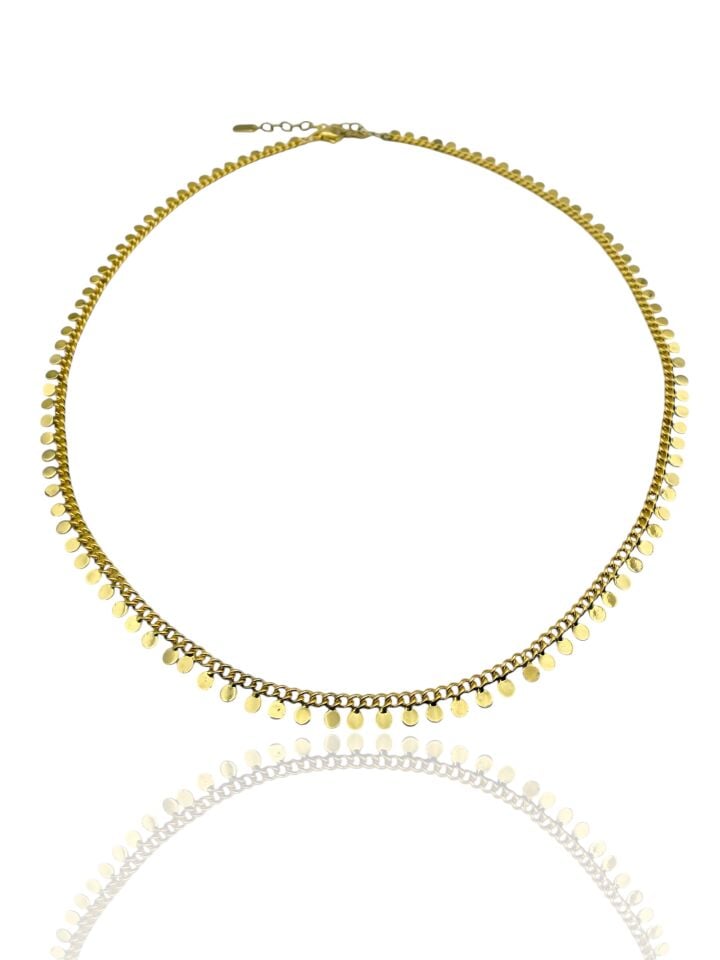 Yuvarlak Payet Kolye