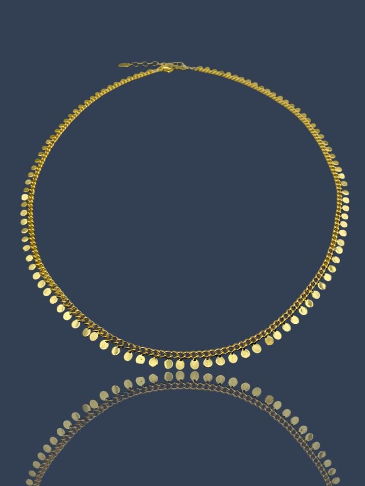 Yuvarlak Payet Kolye