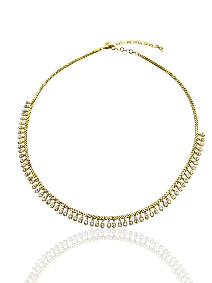 Damla Sıralı Kolye (silver)